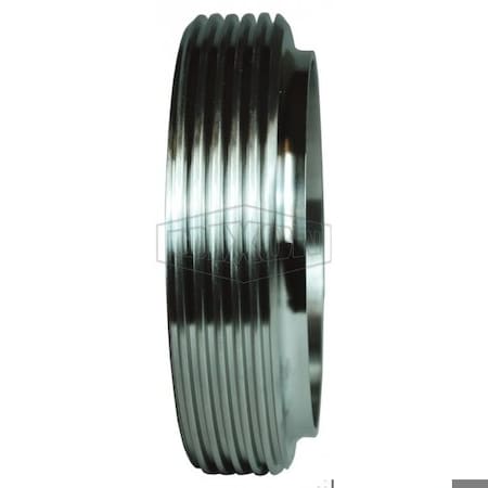 Dixon John Perry Short Weld Ferrule, 1-1/2 in Nominal, Thread End Style, 304 SS, Domestic 15TRFJP-G150